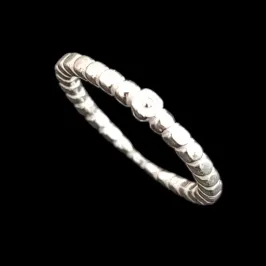 ANEL ALIANÇA 1MM TRANÇADA