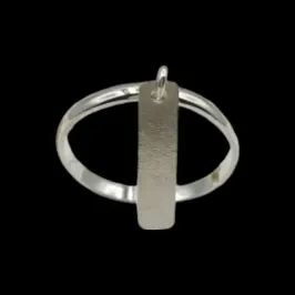 ANEL ALIANÇA LISA PLAQUINHA