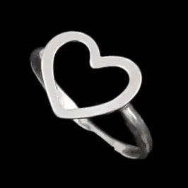 ANEL CORAÇÃO FIO QUADRADO