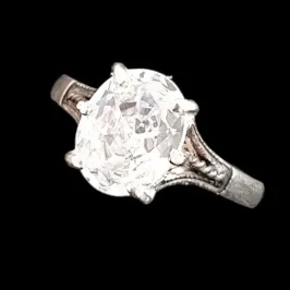 ANEL OVAL ENVELHECIDO PEDRA 6X8