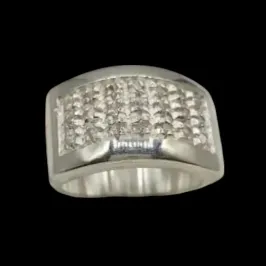 ANEL PAVE COM 40 MICOZIRCONIAS