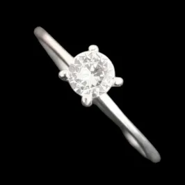 ANEL SOLITÁRIO 4 GARRAS 4,0 MM