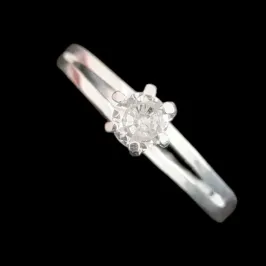 ANEL SOLITÁRIO 6 GARRAS 4,0 MM