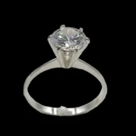 ANEL SOLITÁRIO 6 GARRAS 7,0MM