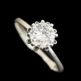 ANEL SOLITÁRIO 8 GARRAS 6,0 MM GARRAS ENVELHECIDA