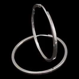 ARGOLA LISA FIO QUADRADO 2,9 CM 1,5 MM