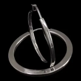 ARGOLA LISA FIO QUADRADO ARO 2,3 CM  1,8  MM