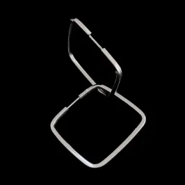 ARGOLA LISA QUADRADA FIO QUADRADO 1,5MM N°2