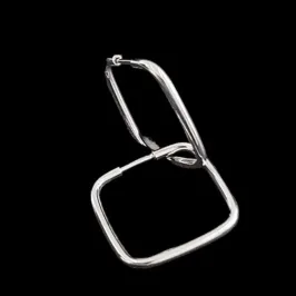 ARGOLA LISA QUADRADA FIO REDONDO 1,5MM N°2