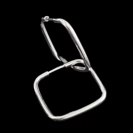 ARGOLA LISA QUADRADA FIO REDONDO 1,5MM N°1