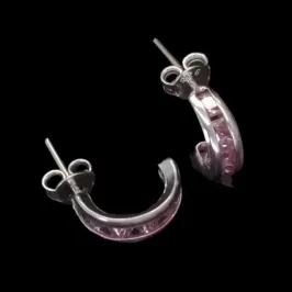 MEIA ARGOLA TARRAXA 5 PEDRAS ZIRCONIA (CORES)