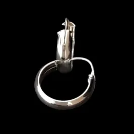 ARGOLA MEIA CANA 4 MM COM CONTRA PINO