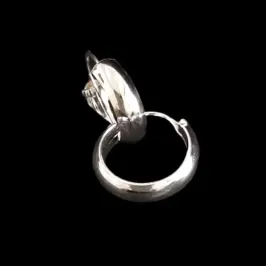 ARGOLA MEIA CANA RAIO 11 MM 4 MM CONTRA PINO