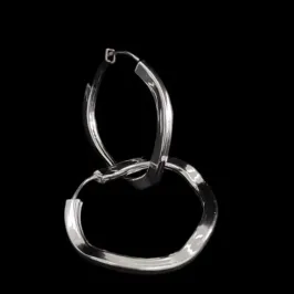 ARGOLA ONDULADA FIO QUADRADO N° 1