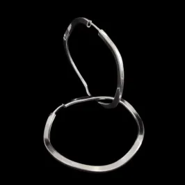 ARGOLA ONDULADA FIO QUADRADO N° 2