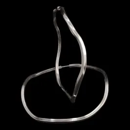 ARGOLA ONDULADA FIO QUADRADO N° 3