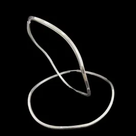 ARGOLA ONDULADA FIO QUADRADO N° 4