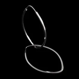 ARGOLA OVAL CHINES FIO QUADRADO 1,5MM N°3