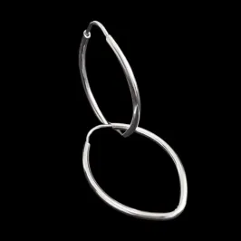 ARGOLA OVAL CHINES FIO REDONDO N° 3