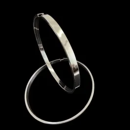 ARGOLA REDONDA FIO QUADRADO 3,2 MM - RAIO 5 CM