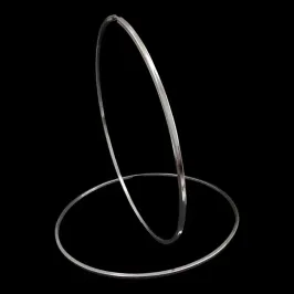 ARGOLA REDONDA LISA FIO QUADRADO BAMBOLE