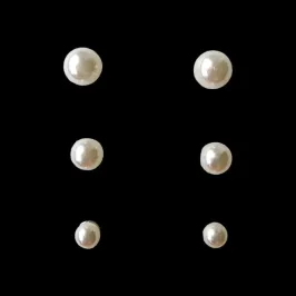 BRINCO PEROLA Nº 14 (3 PARES)