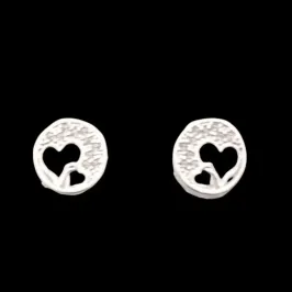 BRINCO REDONDO CORAÇÃO MICROZIRCONIA