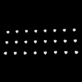 BRINCO ZIRCONIA CORAÇÃO 3X3 3MM (CARTELA 12 PARES)