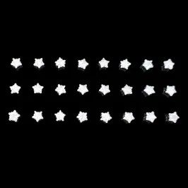 BRINCO ZIRCONIA ESTRELA 5X5 5MM (CARTELA 12 PARES)