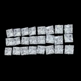 BRINCO ZIRCONIA QUADRADO 10X10 10MM (CARTELA 12 PARES)