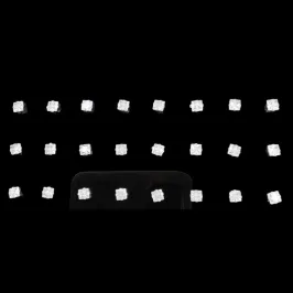 BRINCO ZIRCONIA QUADRADO 3X3 3MM (CARTELA 12 PARES)