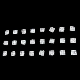 BRINCO ZIRCONIA QUADRADO 5X5 5MM (CARTELA 12 PARES)