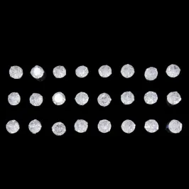 BRINCO ZIRCONIA REDONDO  N° 7  - 7MM (CARTELA 12 PARES)