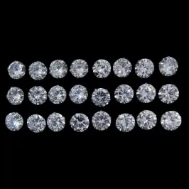 BRINCO ZIRCONIA REDONDO N° 9  - 9MM (CARTELA 12 PARES)