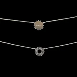 ESCAPULARIO MEDALHA (PAI/FILHO/ESP. SANTO/AMEN)