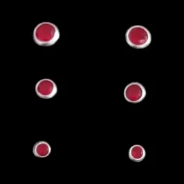 TRIO ZIRCONIA 3/4/5 MM CRAVAÇÃO INGLESA (CORES)