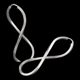 ARGOLA INFINITO FIO QUADRADO MEDIA