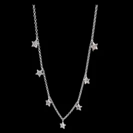 CHOKER ESTRELA TRADICIONAL 6 MM 7 PEDRAS