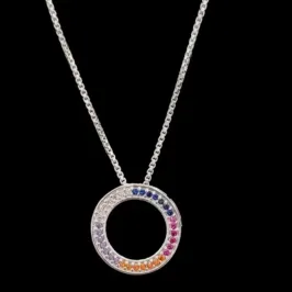 GARGANTILHA CIRCULO CRAVEJADA MICROZIRCONIA