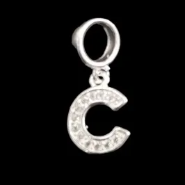 BERLOQUE LETRA C COM MICROZIRCONIA