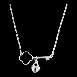 COLAR CHAVE CORAÇÃO VAN CLEEF (CORES)