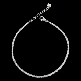 PULSEIRA RIVIERA BRANCA 1 MM FINA
