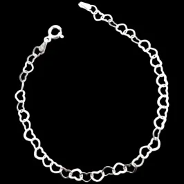 PULSEIRA ELOS CORAÇÕES  1,7 GR - 3,5 MM (*Consulte Nossos Preços Pelo WhatsApp)