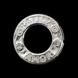 PINGENTE ARO VAZADO GRATIDÃO /AMOR