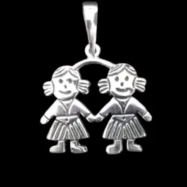 PINGENTE CASAL MENINA/MENINO