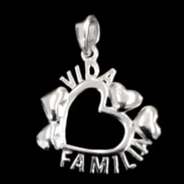 PINGENTE CORAÇÃO VIDA/FAMILIA