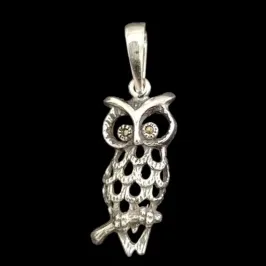 PINGENTE CORUJA DESENHADA TAM. GRANDE