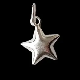 PINGENTE ESTRELA ABAULADA LISA