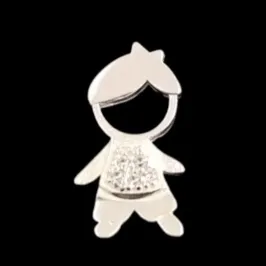 PINGENTE MENINO CRAVEJADA