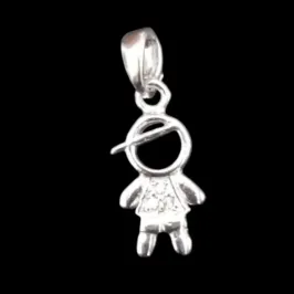 PINGENTE MENINO CRAVEJADO TAM. PEQUENO